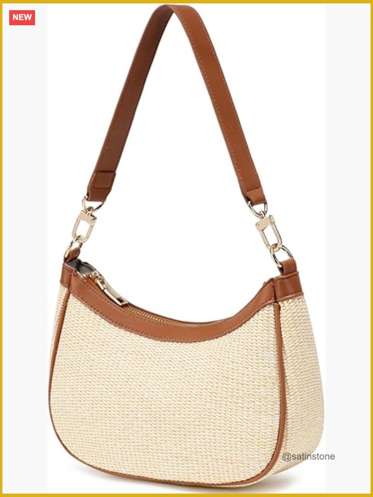 Hobo Shoulder Bag For Women Pu Leather Tote Handbag Mini Crossbody Zipper